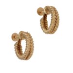 1940's gold screwback earrings