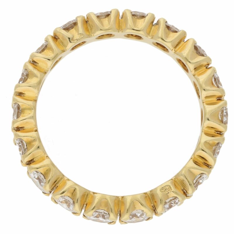 Diamond Full Eternity Ring in Yellow Gold