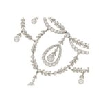 Edwardian Diamond Filigree Necklace in Platinum