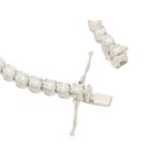 Graduated riviere diamond necklace in white gold