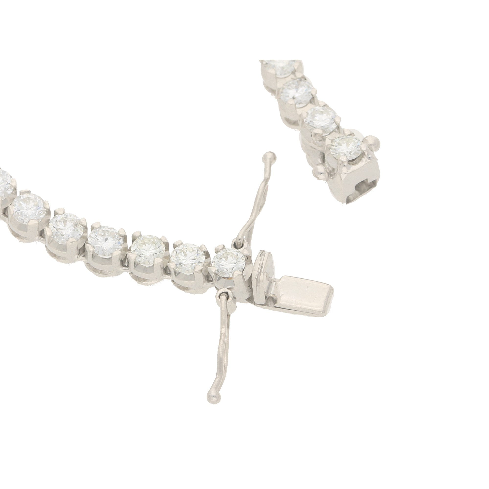 Graduated riviere diamond necklace in white gold at Susannah Lovis ...