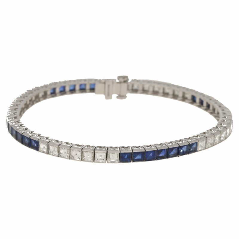 Tiffany & Co.Sapphire and Diamond Line Bracelet