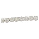 22.77ct Diamond Line Bracelet in 18ct White Gold