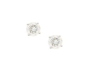 Solitaire diamond earrings 0.40 carats