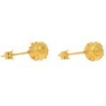 Etruscan-Style Ord Stud Earrings in Yellow Gold