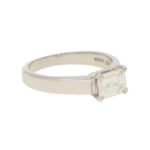 GIA Certified 1.08ct Emerald Cut Diamond Solitaire Ring