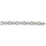 Art Deco 15ct Diamond Panel Bracelet in Platinum