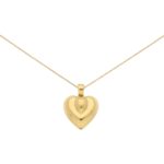 Vintage Cartier Heart Pendant in Yellow Gold