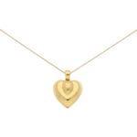 Vintage Cartier Heart Pendant in Yellow Gold