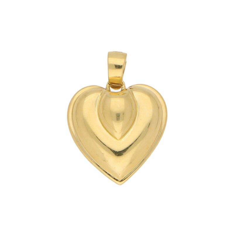 Vintage Cartier Heart Pendant in Yellow Gold