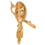 Boucheron Bird Perched on a Branch Brooch Yellow Gold, 1980s