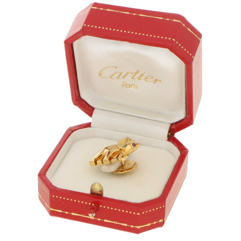 Vintage Cartier Elephant Pin/Brooch in Yellow Gold, 1990s