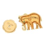 Vintage Cartier Elephant Pin/Brooch in Yellow Gold, 1990s