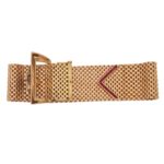 Retro Diamond Belt Buckle Bracelet Rose Gold, circa 1940