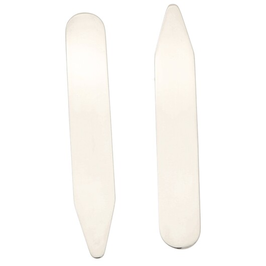 English Collar Stiffeners in Sterling Silver