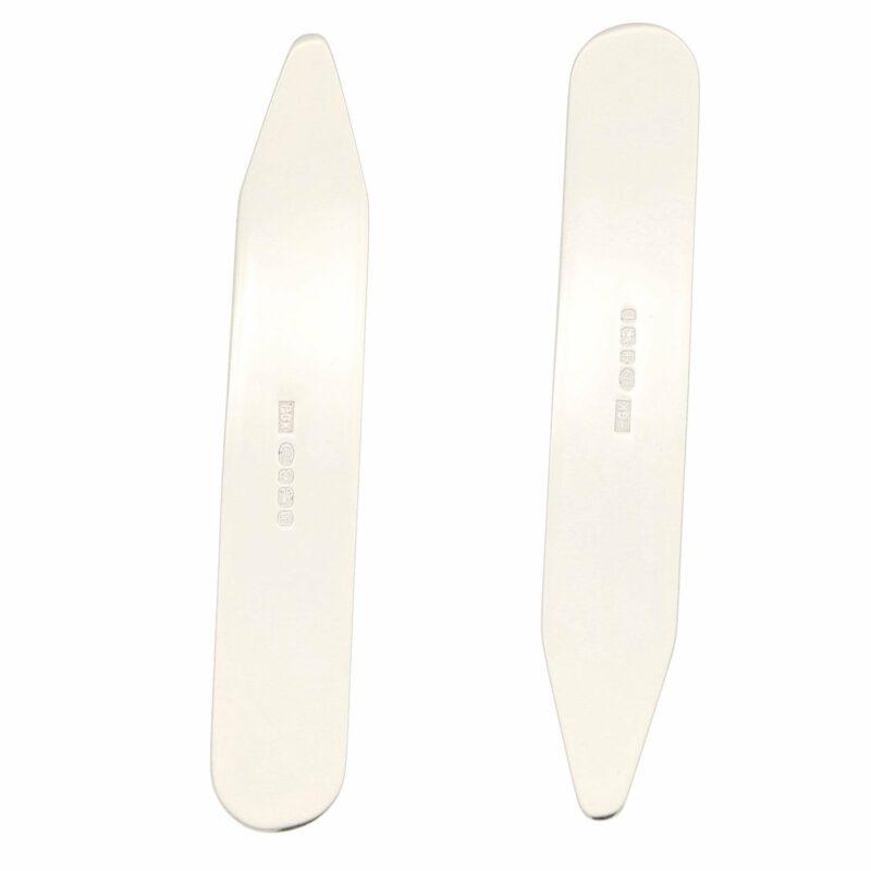 English Collar Stiffeners in Sterling Silver