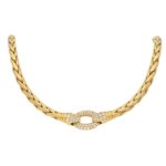 Patek Philippe Serpent Diamond Necklace in Yellow Gold