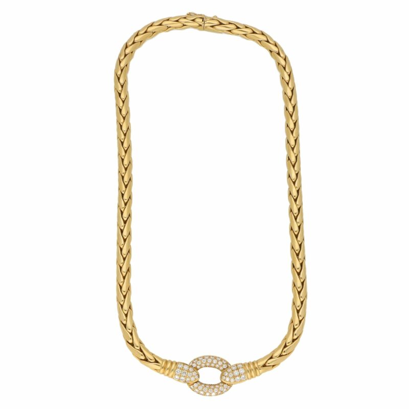 Patek Philippe Serpent Diamond Necklace in Yellow Gold