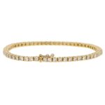 3.50ct Diamond Line Bracelet in 18K Yellow Gold