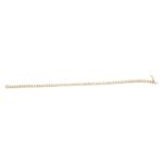 3.50ct Diamond Line Bracelet in 18K Yellow Gold