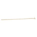 3.50ct Diamond Line Bracelet in 18K Yellow Gold