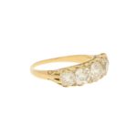 Late Victorian Old Cut Diamond Five Stone Ring