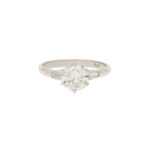 1.18ct Old European Brilliant Diamond Solitaire Ring in Platinum