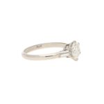 1.18ct Old European Brilliant Diamond Solitaire Ring in Platinum