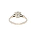 1.18ct Old European Brilliant Diamond Solitaire Ring in Platinum