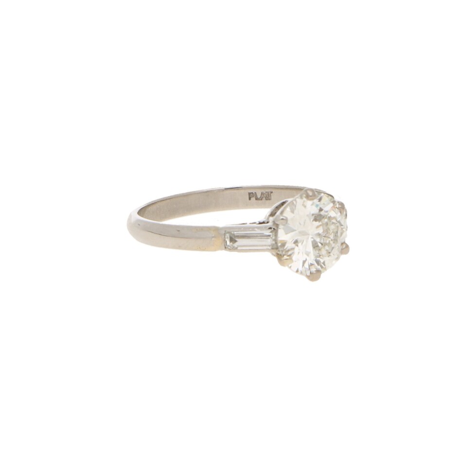 1.18ct Old European Brilliant Diamond Solitaire Ring in Platinum