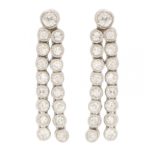 Art Deco Style Diamond Drop Earrings