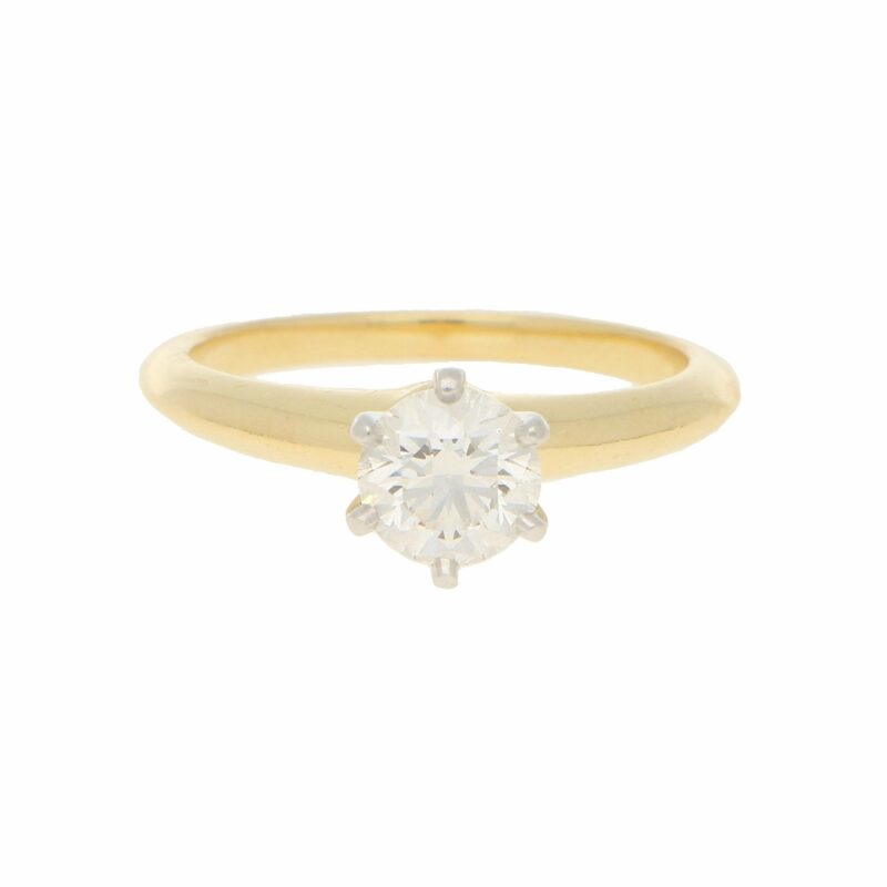 Vintage Tiffany & Co 0.86ct Solitaire Diamond Ring