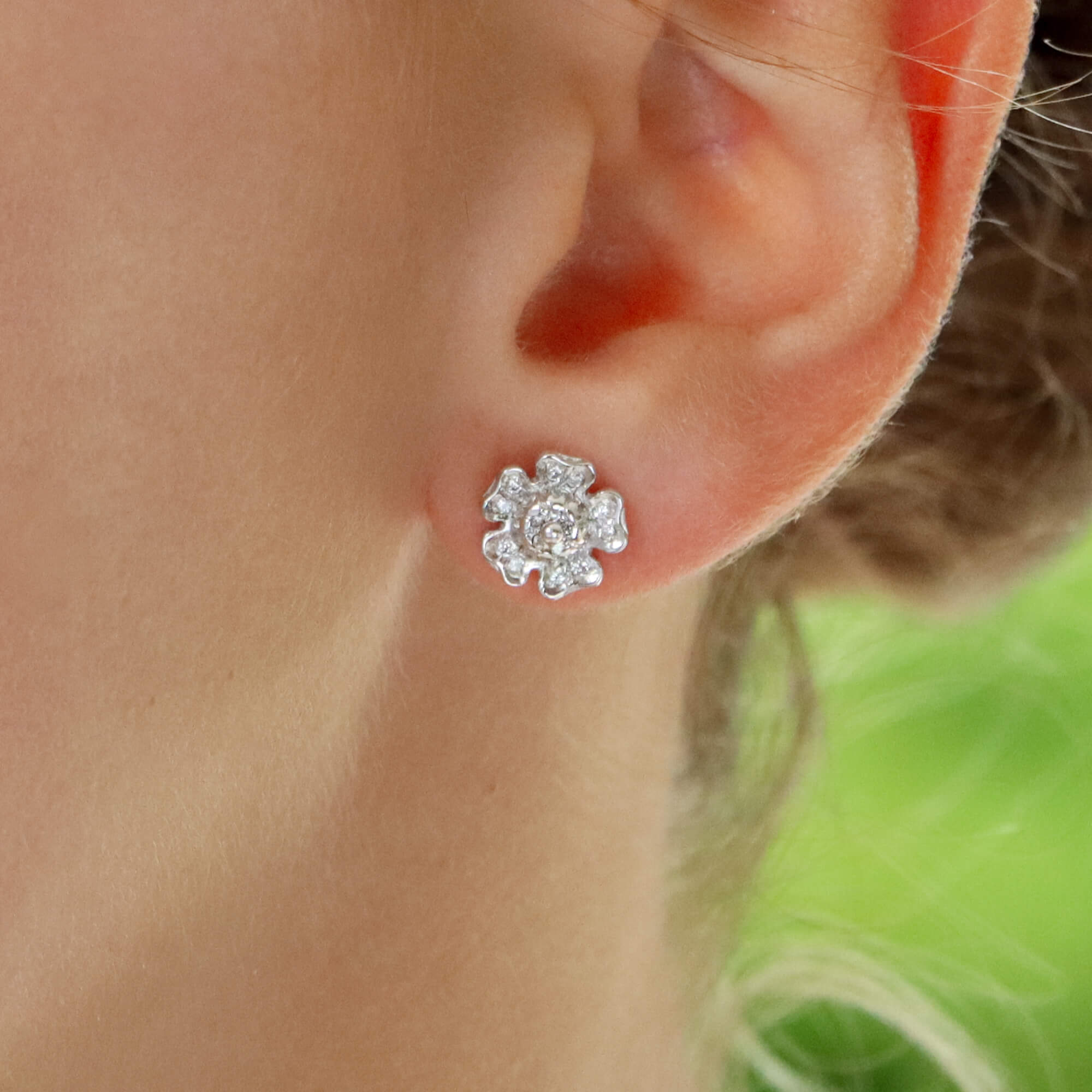 Tudor Rose Stud Earrings, Designed by Susannah Lovis