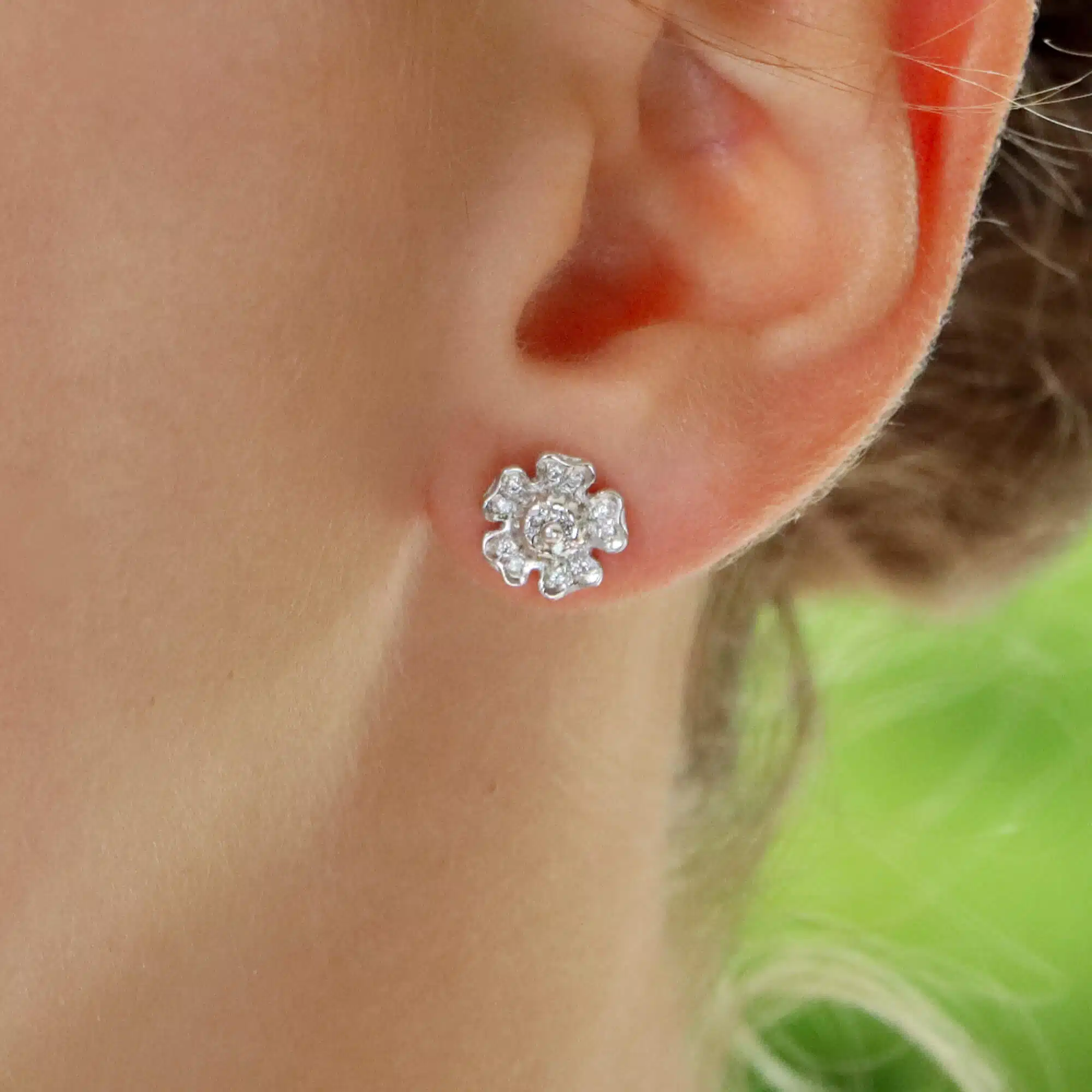 Tudor Rose Stud Earrings, Designed by Susannah Lovis