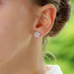 Tudor Rose Stud Earrings, Designed by Susannah Lovis