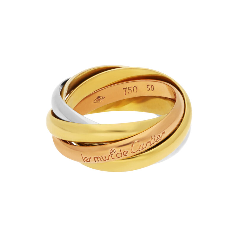 Les Must de Cartier Five Band Trinity Ring 18K Gold