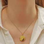 Yellow Gold Locket in Solid 18K Gold