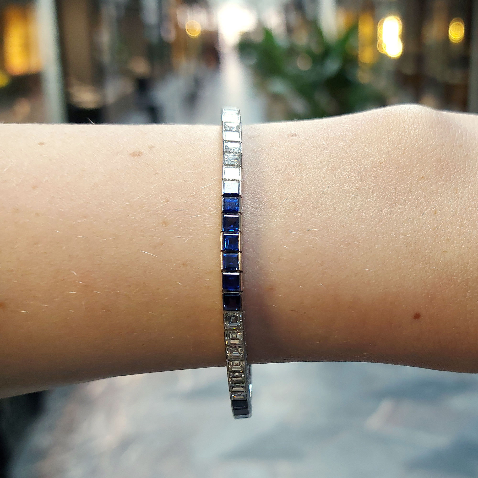 Sapphire on sale bracelet tiffany