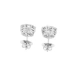 Solitaire diamond stud earrings 12.64carats