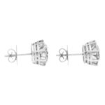 Solitaire diamond stud earrings 12.64carats