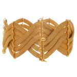 1960's Italian Rose Gold Braided Bracelet