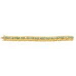 Vintage 1960s Turquoise and Diamond Bracelet in Yellow Gold