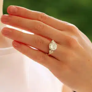 Contemporary 3.75ct Round Brilliant-Cut Diamond Three-Stone Ring