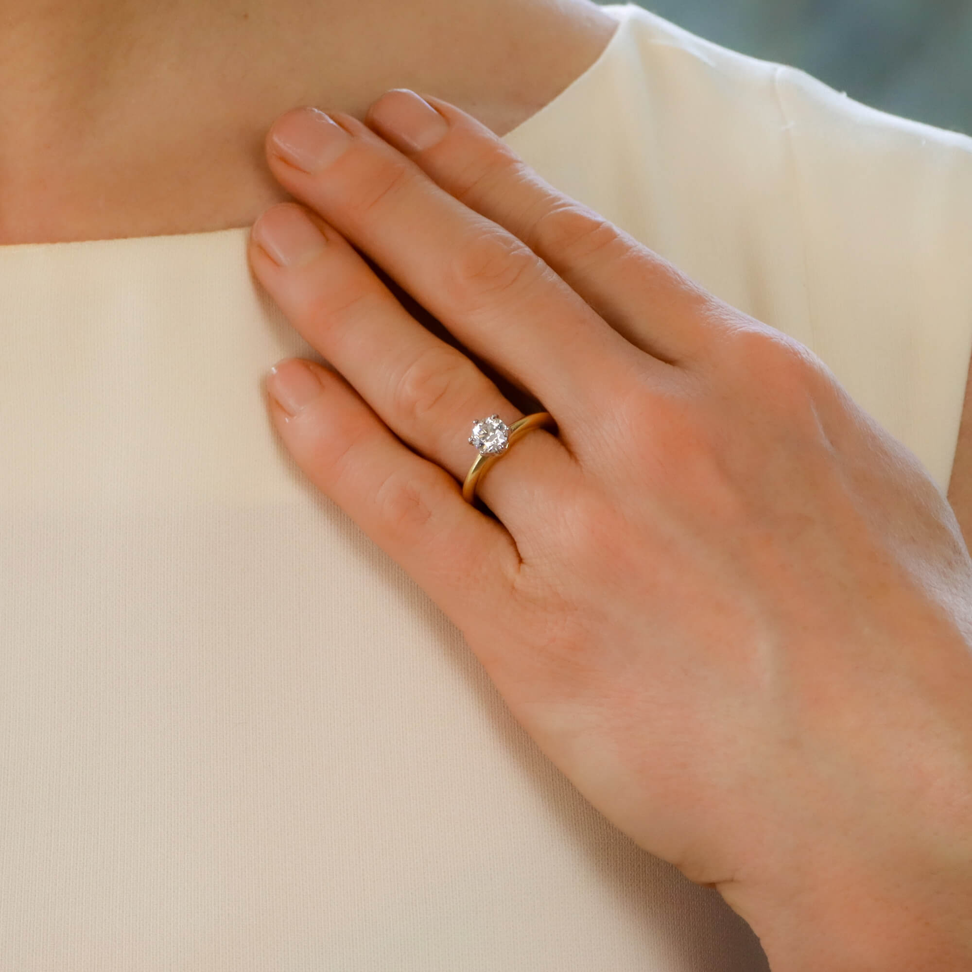 Vintage Tiffany Co 0.86ct Solitaire Diamond Ring at Susannah