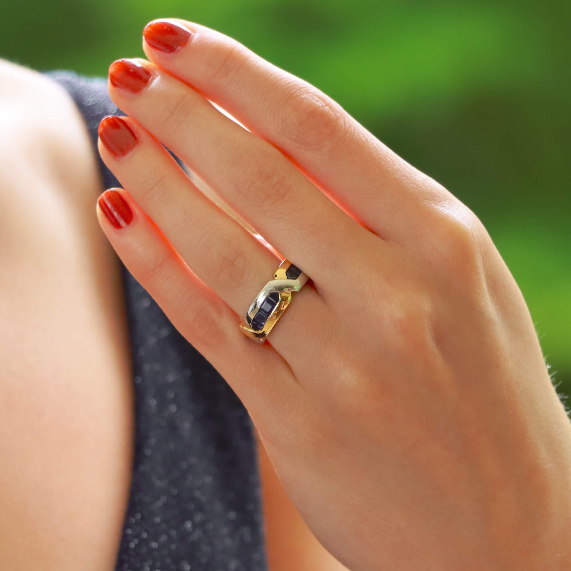 Oscar heyman new arrivals sapphire ring