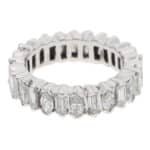 Vintage Diamond Full Eternity Ring in White Gold