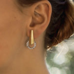 Gold And Diamond Earrings