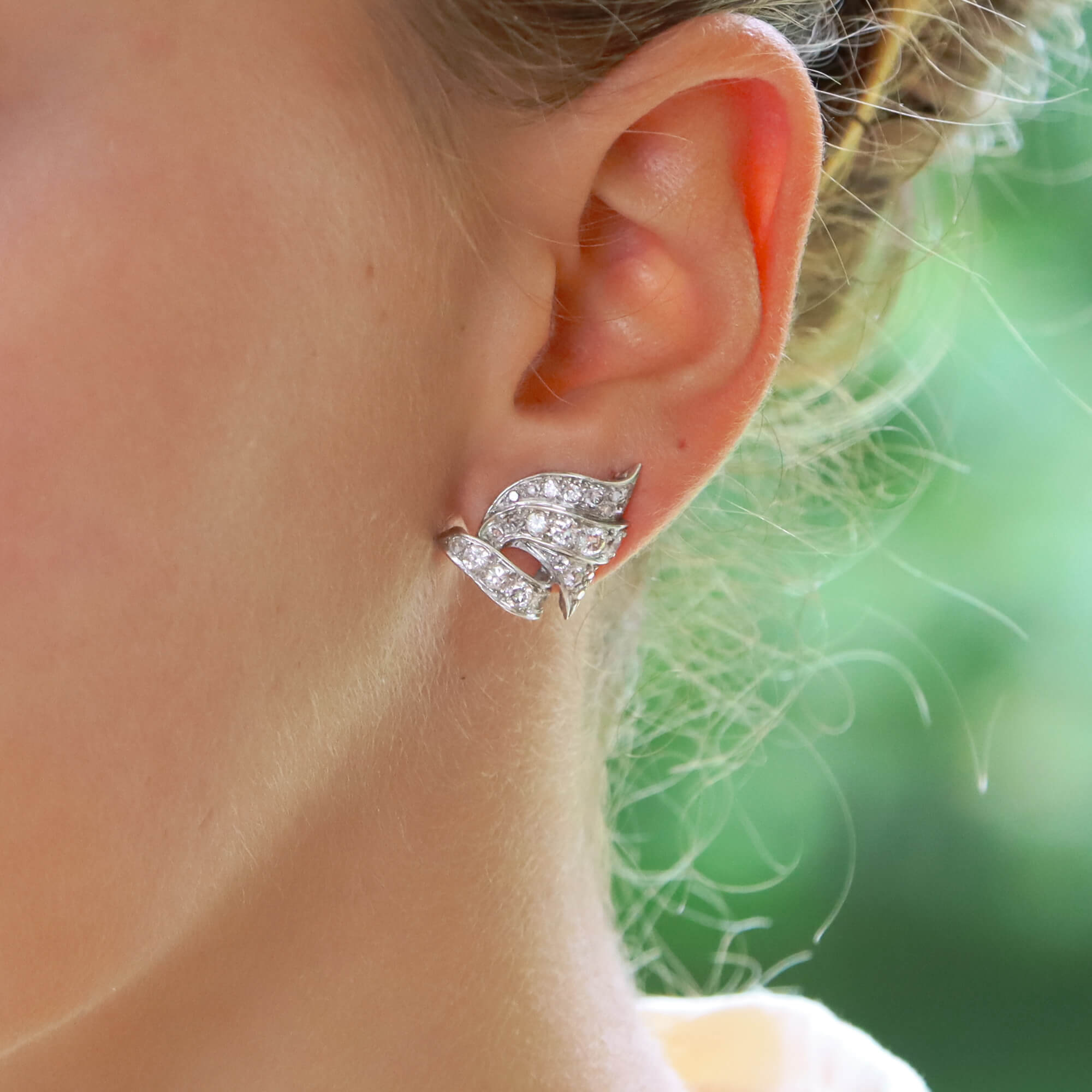 Old mine cut earrings hot sale