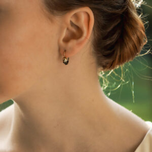 Art Nouveau Blackamoor gold enamel earrings