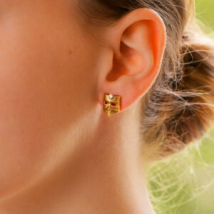 Diamond Masque Stud Earrings in 18 Carat Gold